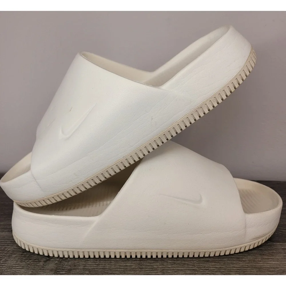 Nike Calm Slide Sail White Men Size 8 Women Size 9 Sandal Mule FD4116-100